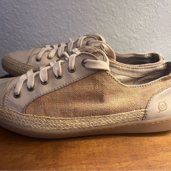 Born Women's Sneakers in Beige Canvas - Picture 1 of 4